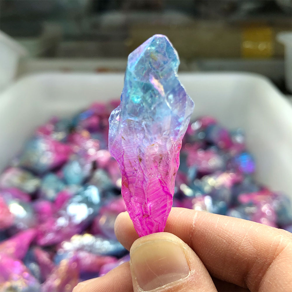 Aquarium Innovative Marine - 1pc aleatório galvanizado rosa azul ponto