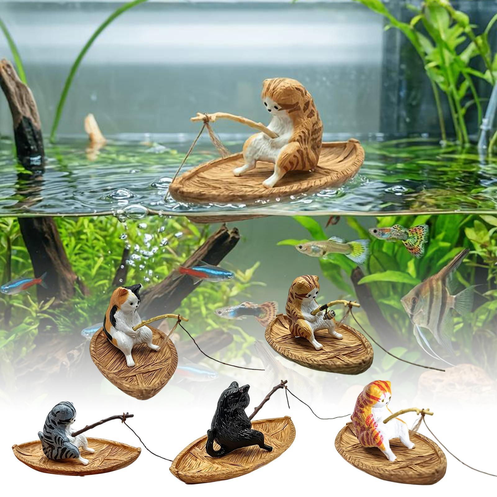 Aquarium Marineland - Ornamento Criativo de Gato Pescador para