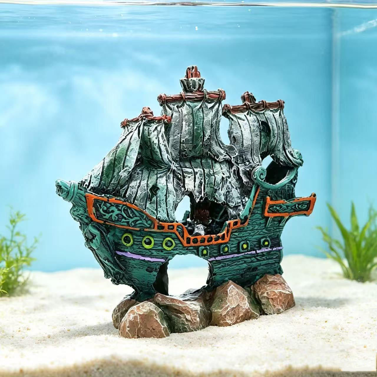 Decoração para Aquário: Barco  - Aquarium Marineland avaliação e preço