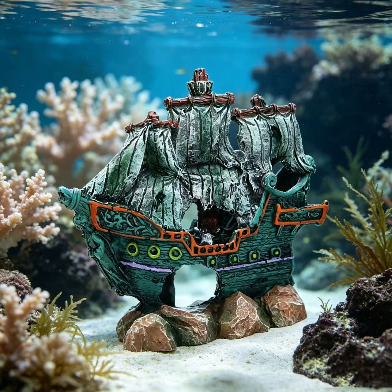 Decoração para Aquário: Barco  - Aquarium Marineland avaliação e preço